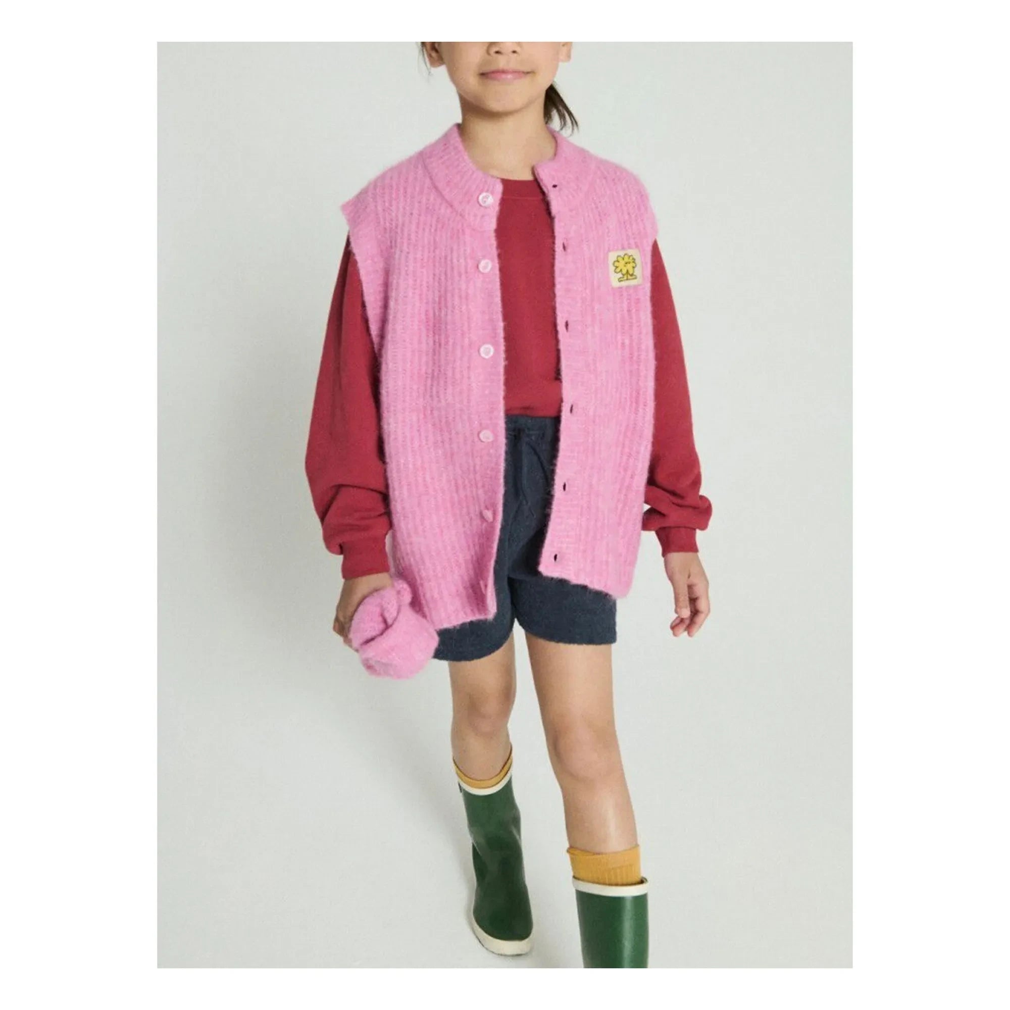 American Vintage - East Alpaka Kolsuz Yelek | Pembe