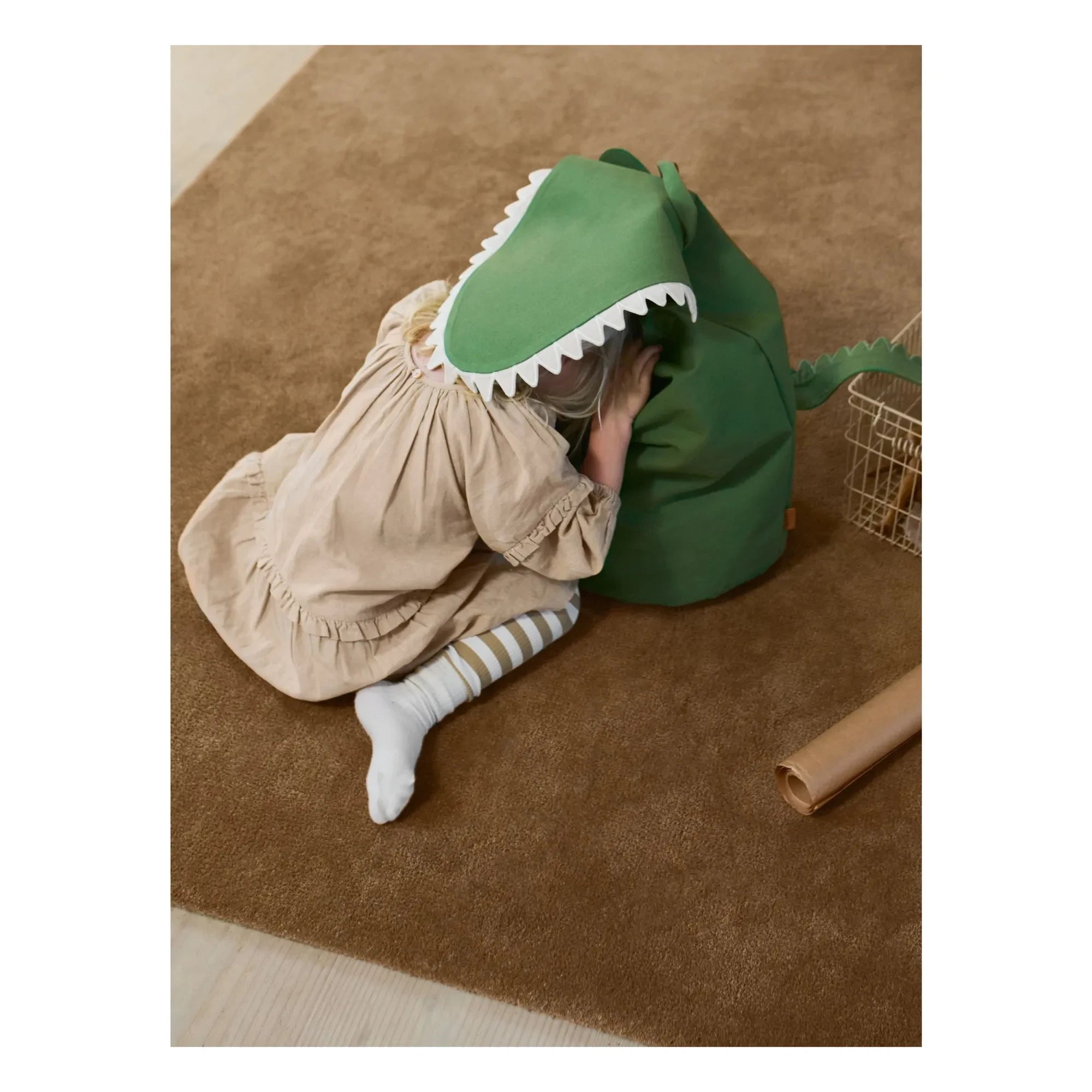 Ferm Living Kids - Crocodile Storage Basket | Green