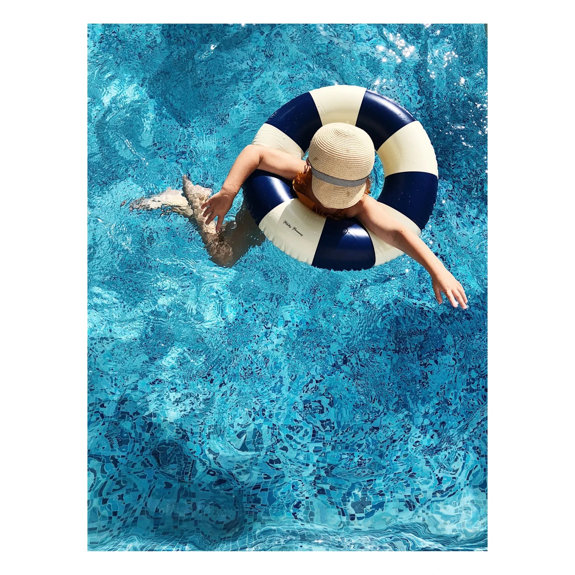 Petites Pommes - Olivia Inflatable Donut | Navy Blue