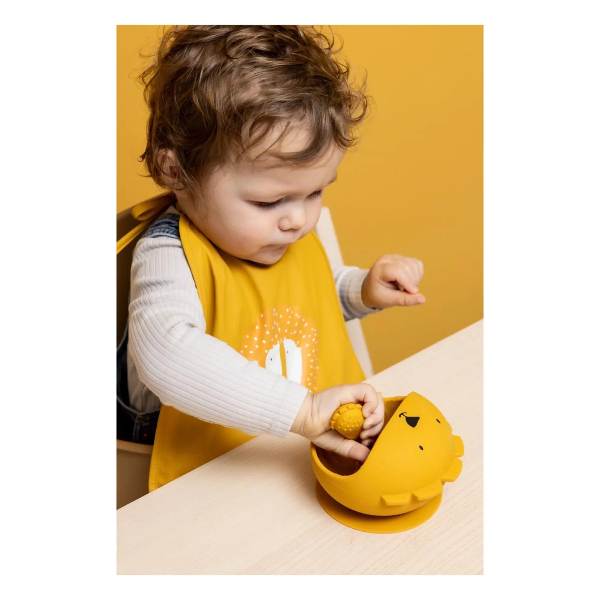 Trixie - Mr. Lion Baby Dinnerware | Yellow
