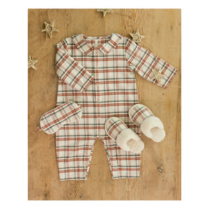 Rylee + Cru - Holiday Flannel Slippers | Ecru