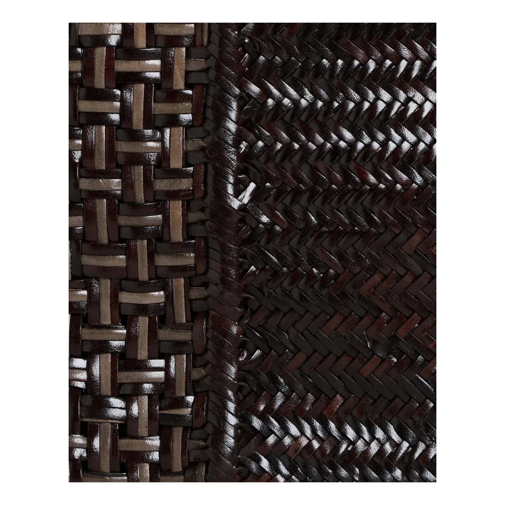 Vipera - Pillow Patch Leather Clutch | Chocolate
