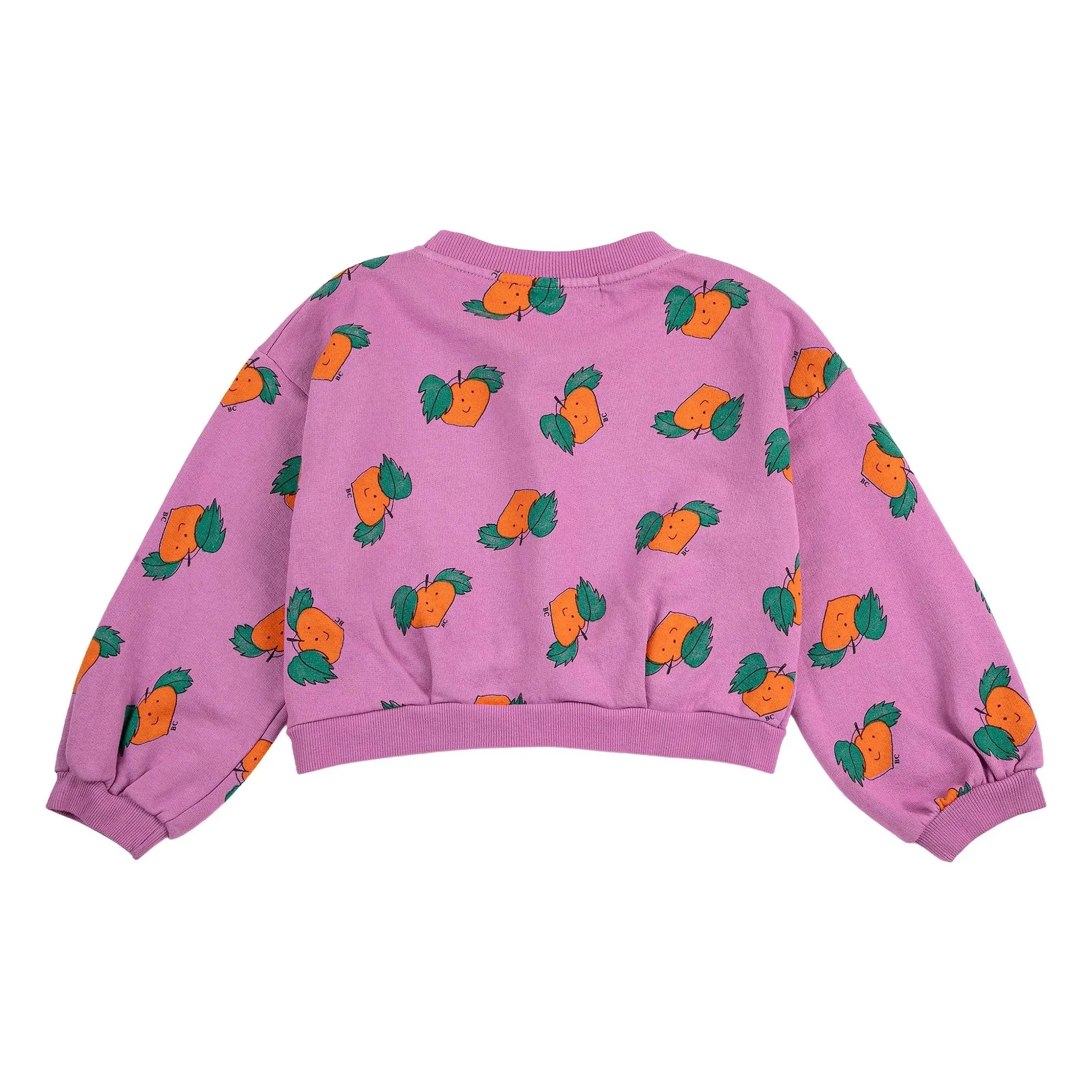 Bobo Choses - Purple Organic Cotton Sweat Crop Top