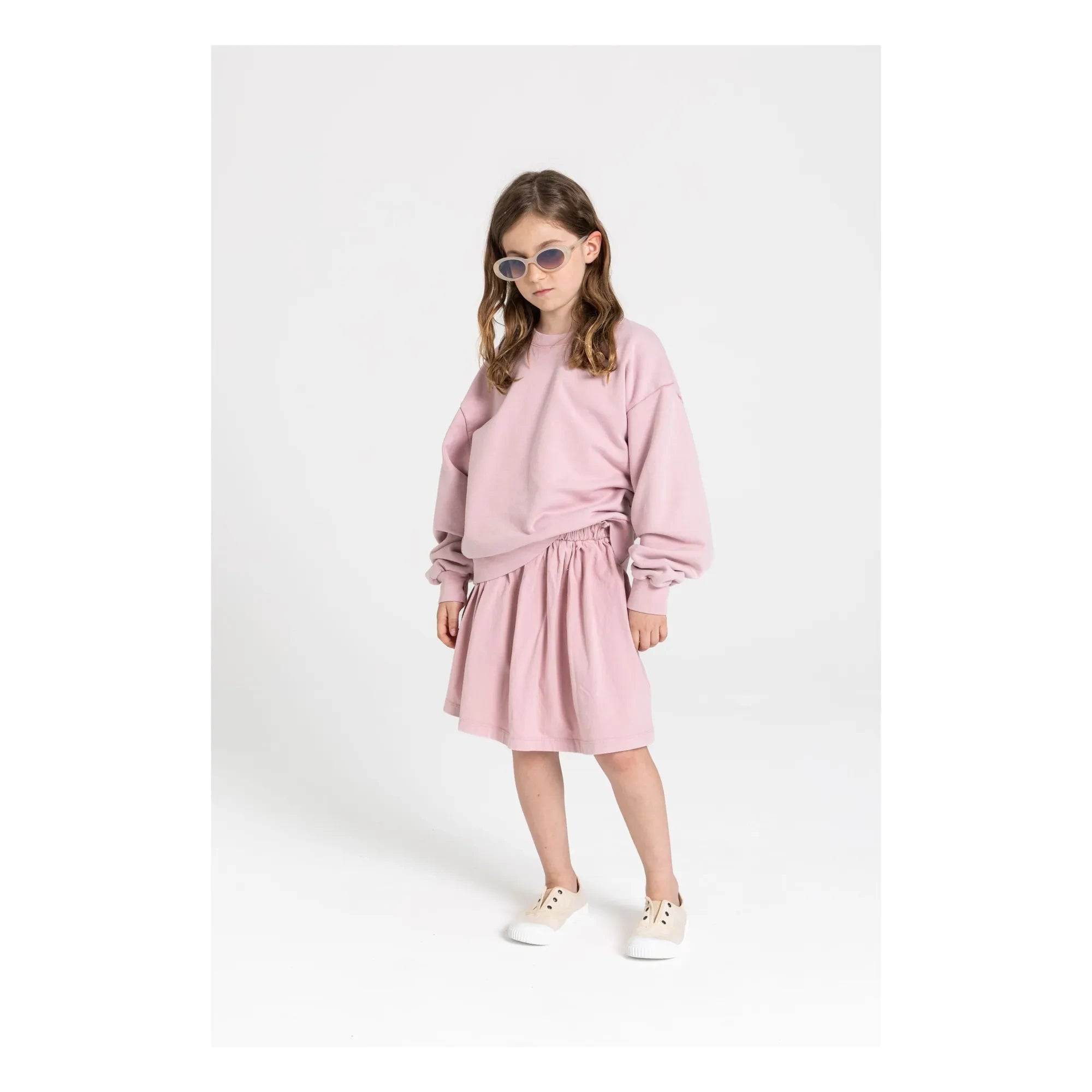 Smallable Kid - Flow Jersey Organik Pamuk Etek | Toz Pembe