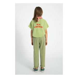 Piupiuchick - Ma Chérie Organic Cotton Sponge T-Shirt | Olive
