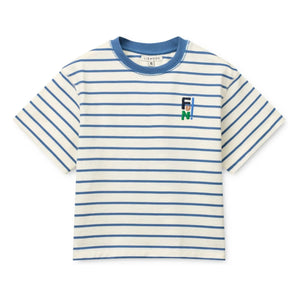 Liewood - Tyler Striped Organic Cotton T-Shirt | Blue
