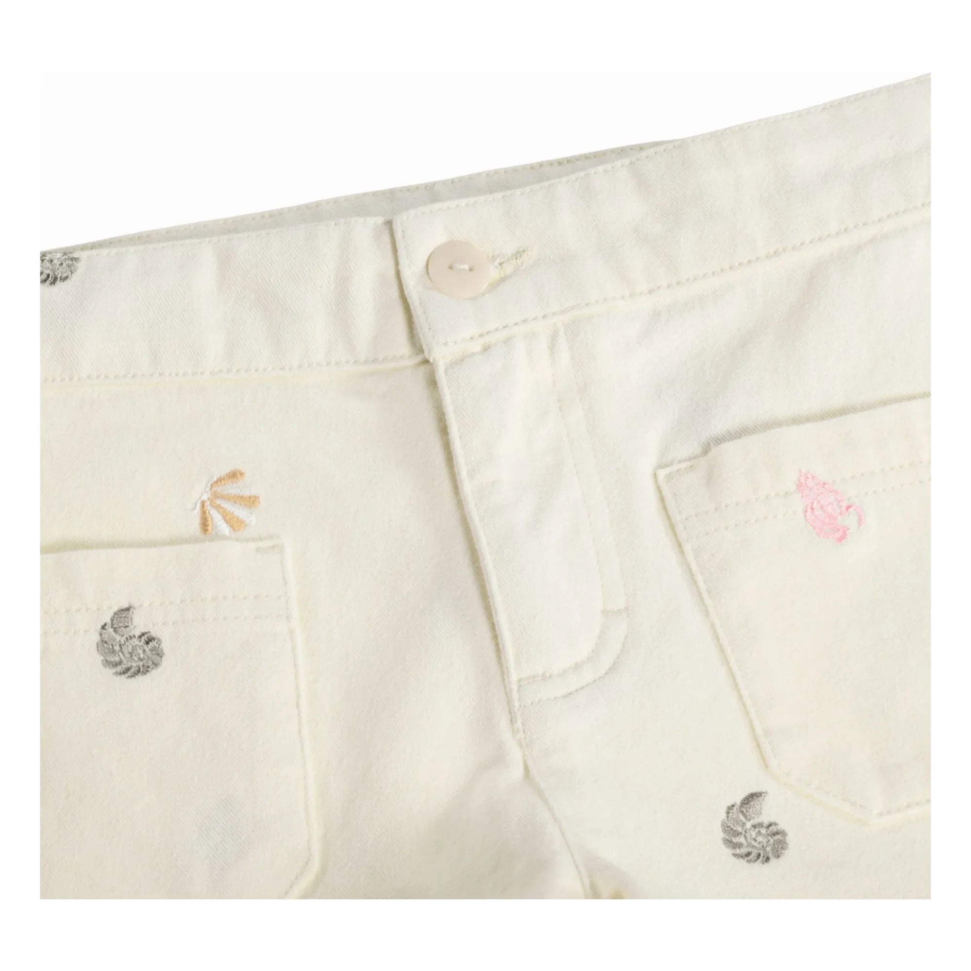 Molo - Short Amanda Coquillages Organic Cotton | Off-White
