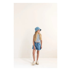 Jenest - Lilou Organic Cotton Denim Shorts | Blue
