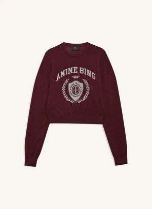 Anine Bing - Sweat Mia Merino Wool | Burgundy