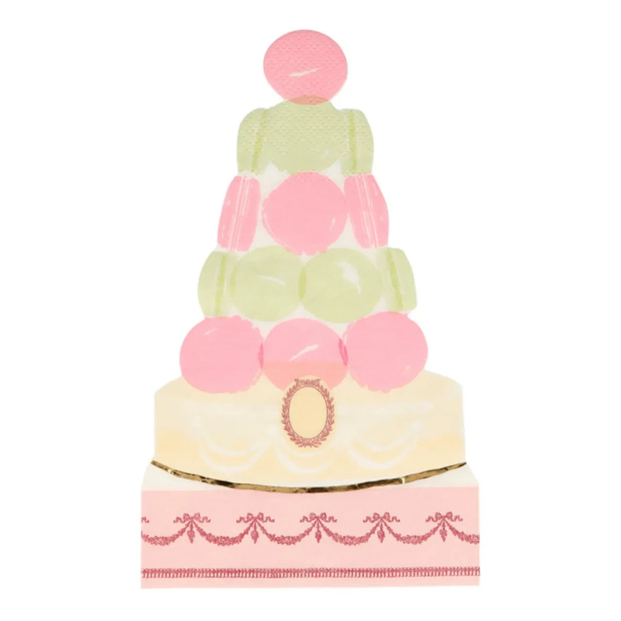 Meri Meri - Macaron Piramit Kağıt Peçeteler - 8'li Set