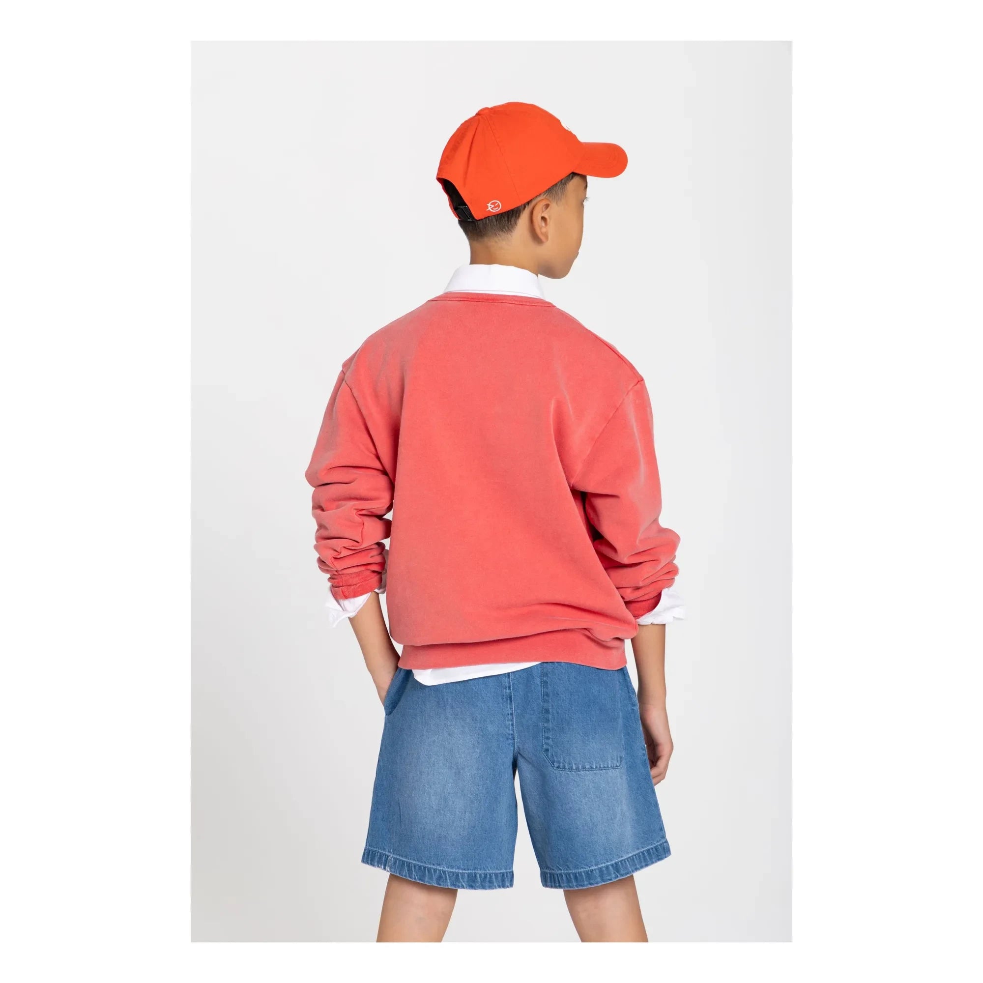 Smallable Kid - Arlo Organic Cotton Sweatshirt | Dark Red