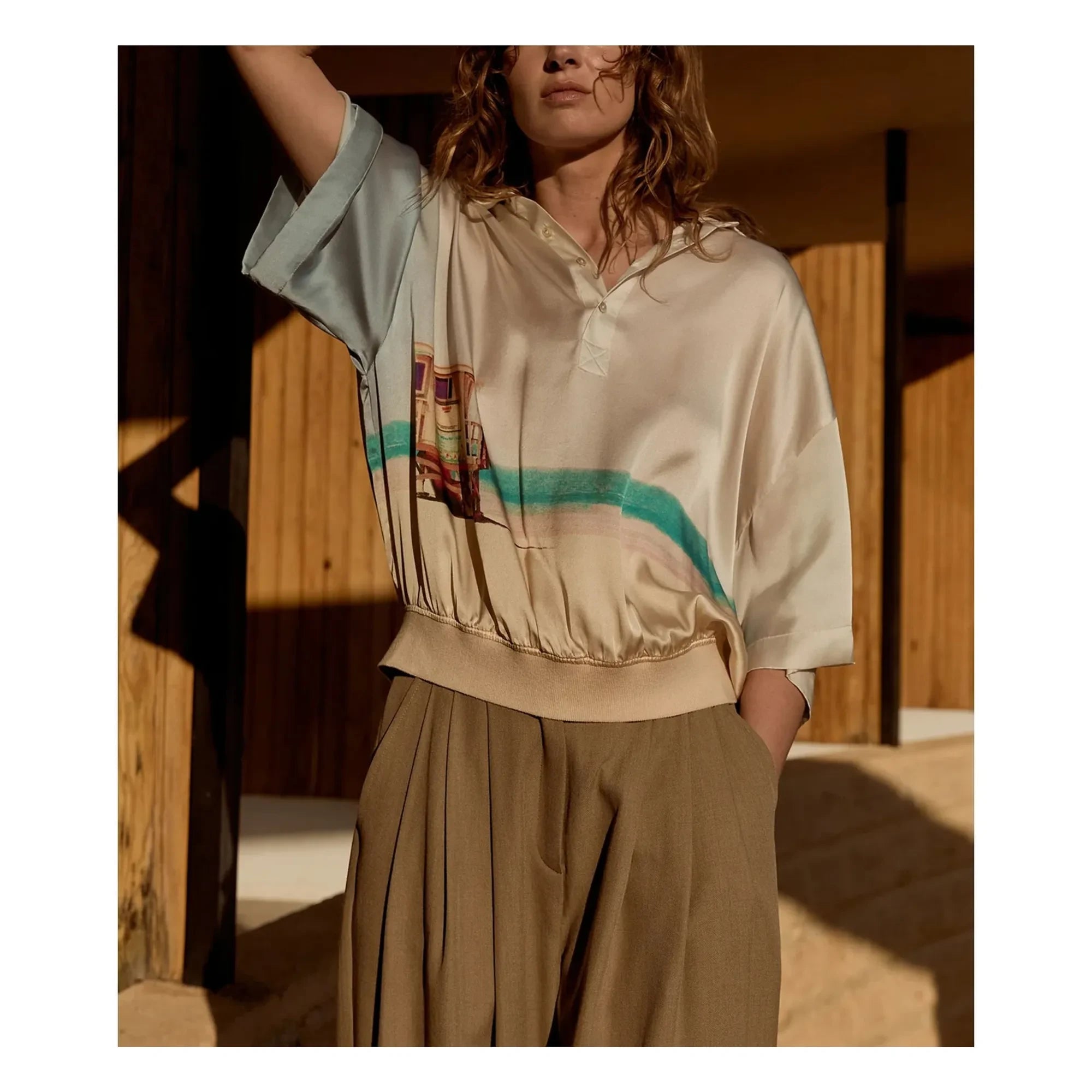 Mes Demoiselles - Malden Silk Blouse | Blue