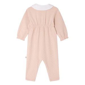 Bonpoint - Cayla Organic Cotton Peter Pan Collar Pajamas | Peach
