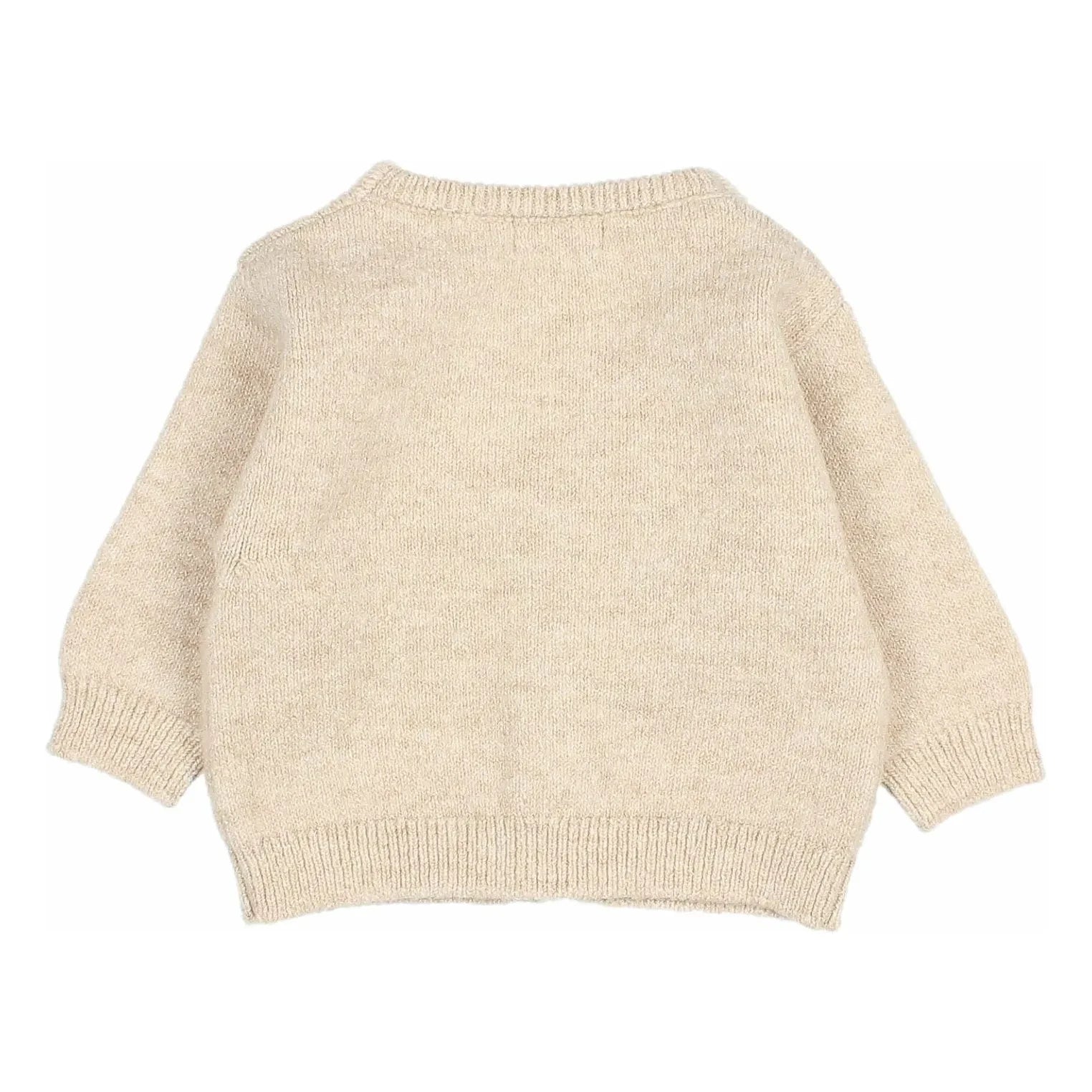 Búho - Recycled Fiber Baby Cardigan | Beige