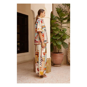 Alémais - Michelle Silk Trousers | Ecru