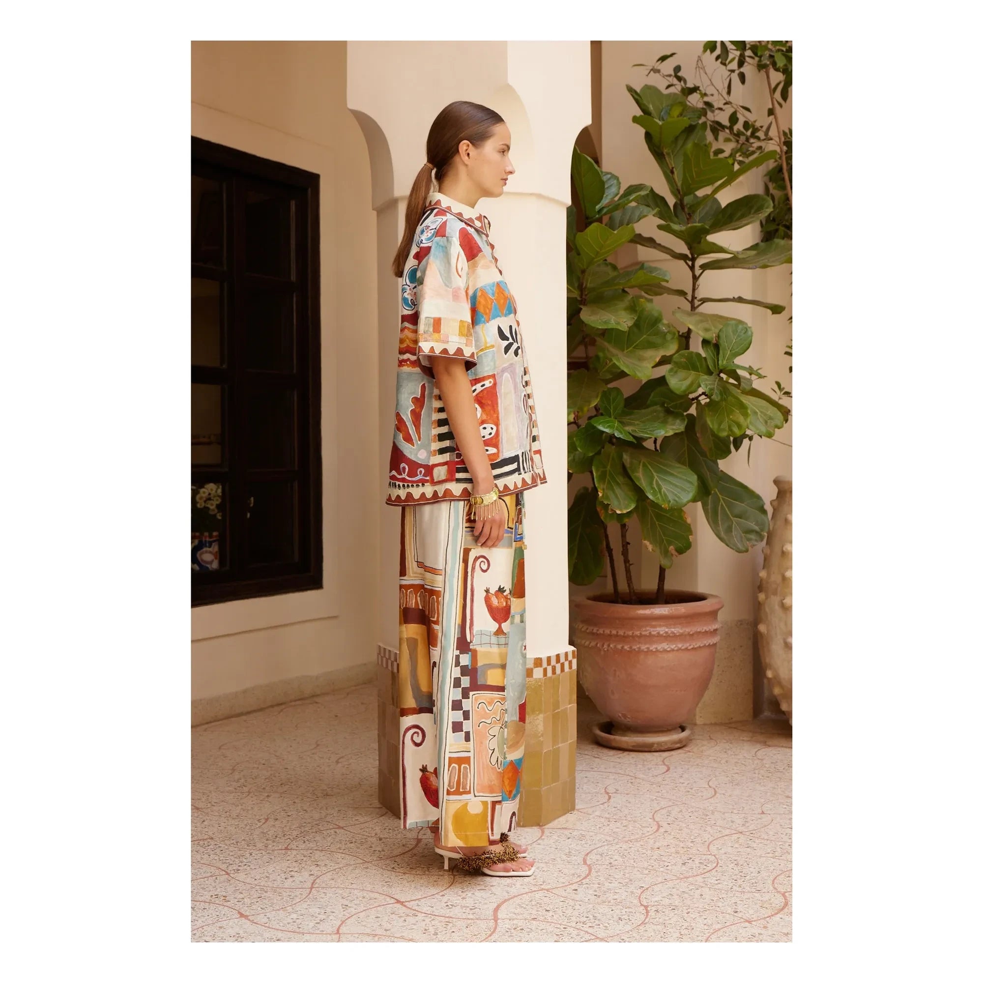 Alémais - Michelle Silk Trousers | Ecru