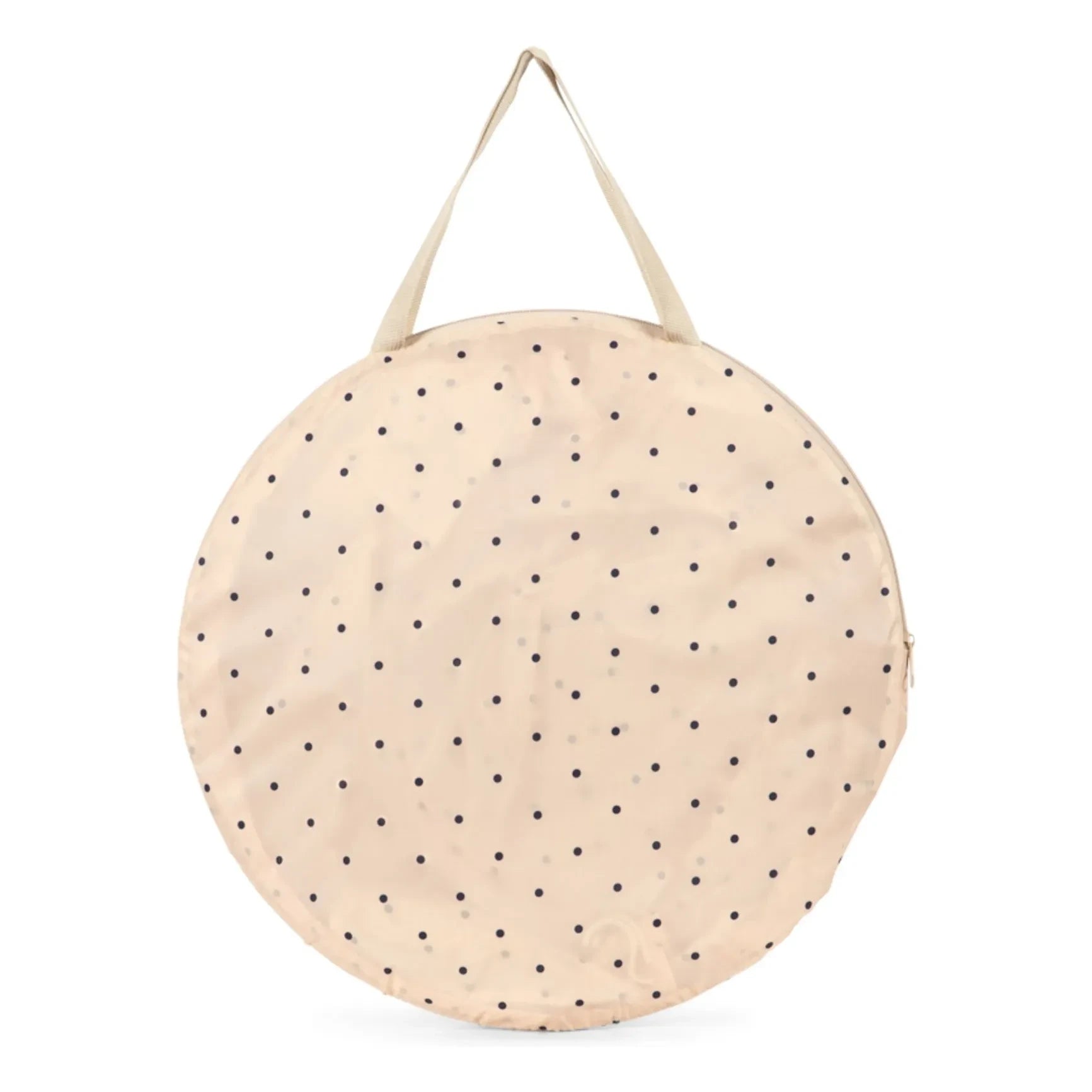 Konges Sløjd - Small Foldable Beach Tent Navy Blue Dots | Beige