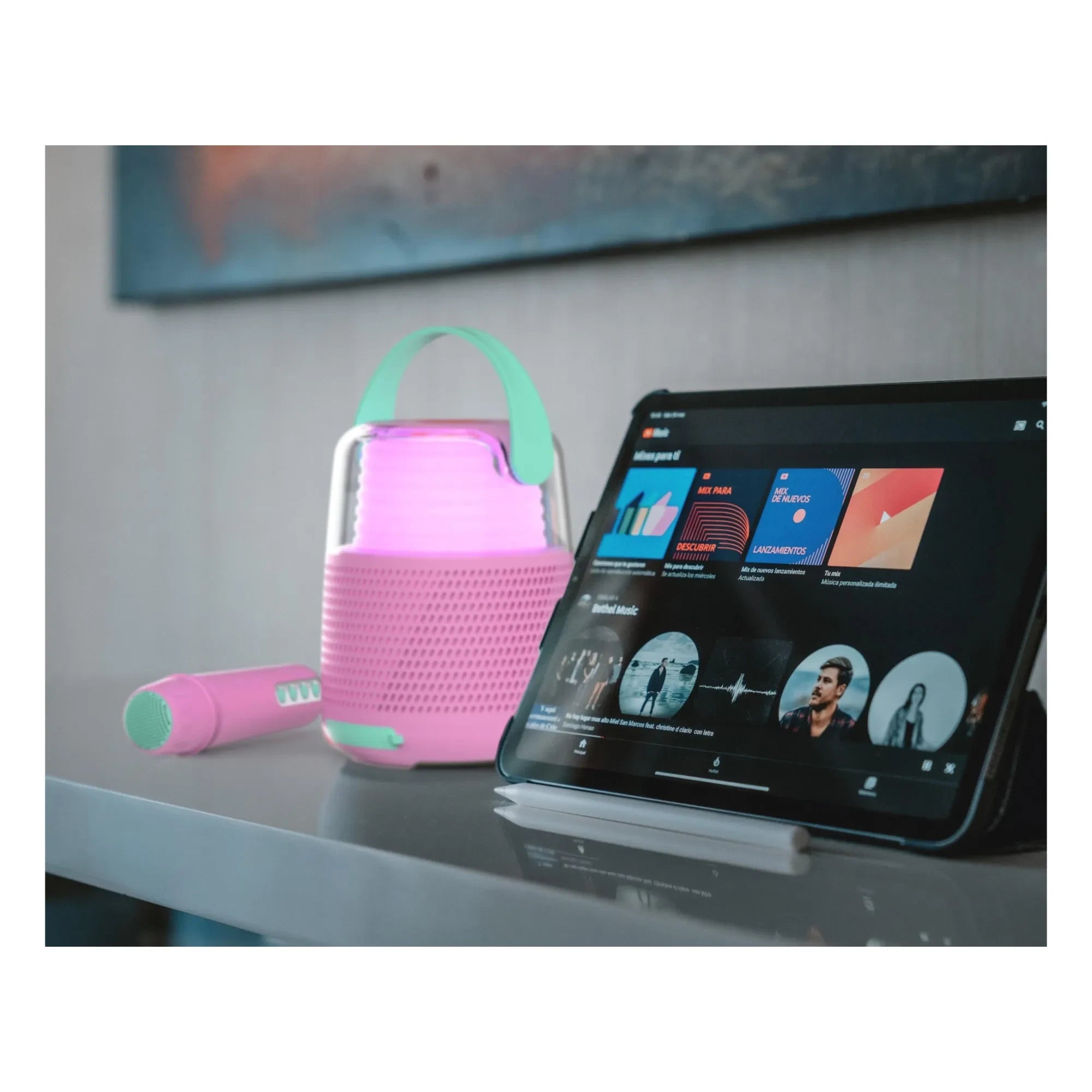 MOB - KS-80 Speaker and Karaoke System | Pink