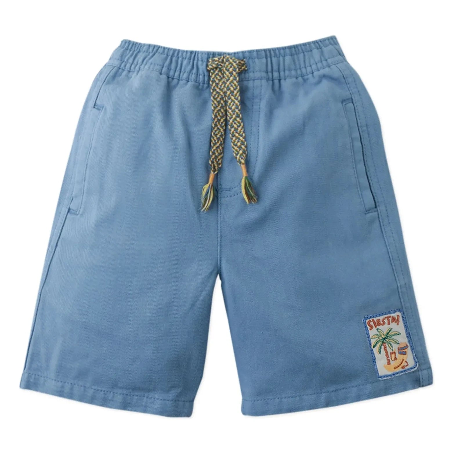 Gingersnaps - Cosmo Banana Embroidered Bermuda Shorts | Blue