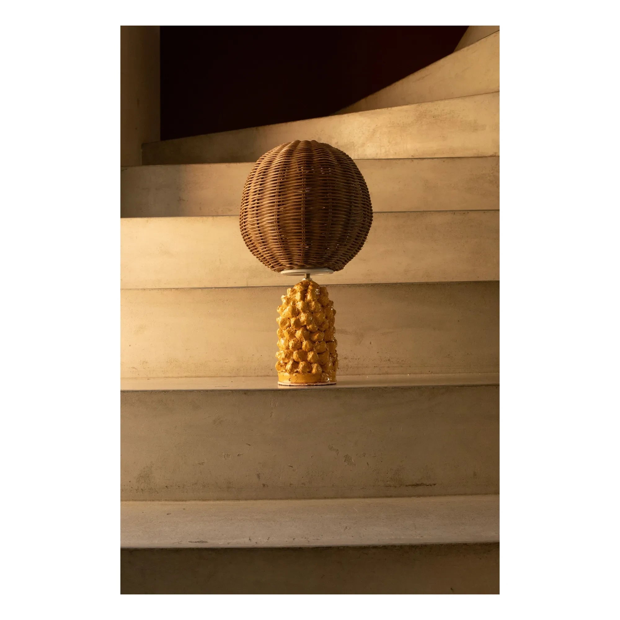 Honoré - Rose Table Lamp | Yellow