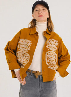 Tinsels - Usk Pamuklu Overshirt | Yellow Curry rengi