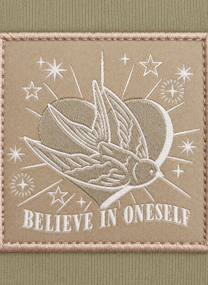 Hundred Pieces - Blush "Believe" Sweatshirt | Beige