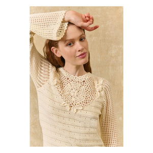 Louise Misha - Eleonora Cotton Dress | Cream