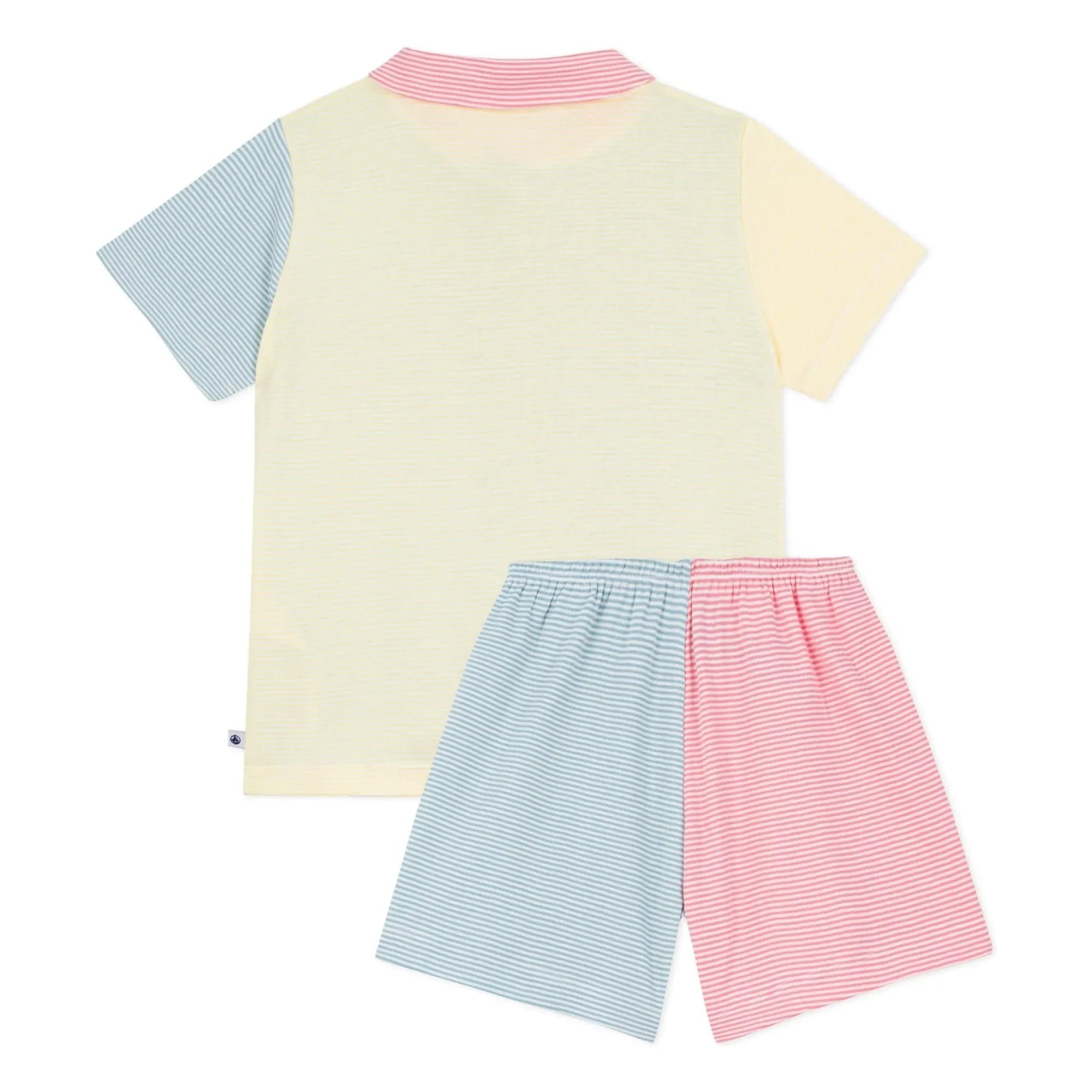 Petit Bateau - Millerais Color Block Short Pajamas | Blue