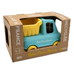 Simple - Dump Truck - Single x Small Brown Bear | Blue