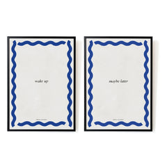 Hôtel Magique - Wake Up - Maybe Later Posters - Set of 2 | Blue