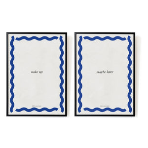 Hôtel Magique - Wake Up - Maybe Later Posters - Set of 2 | Blue