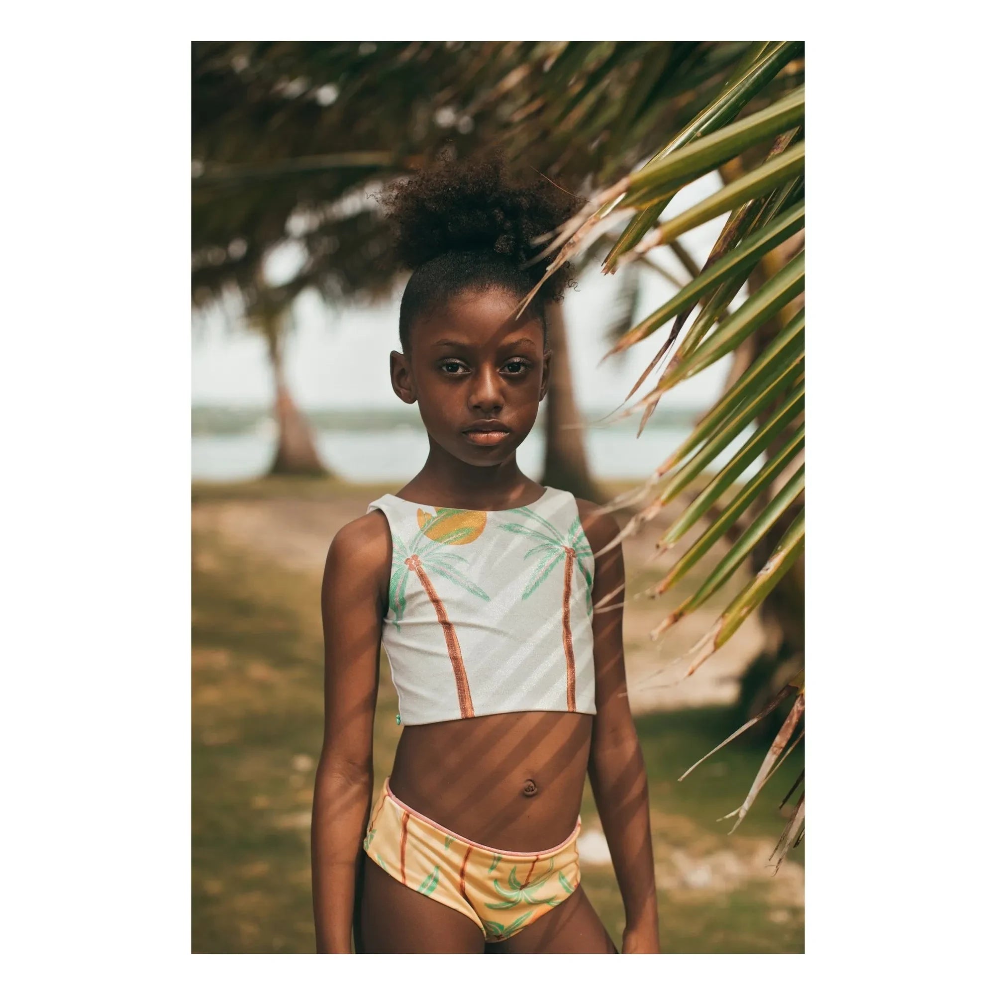 Pepita & Me - Palm Pool Swimsuit | Yellow