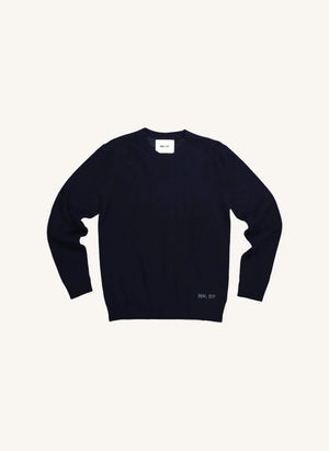 NN.07 - Nigel 6585 Recycled Wool Sweater | Navy