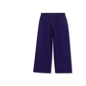 Wynken - Organic Cotton Wide Leg Pants | Navy Blue