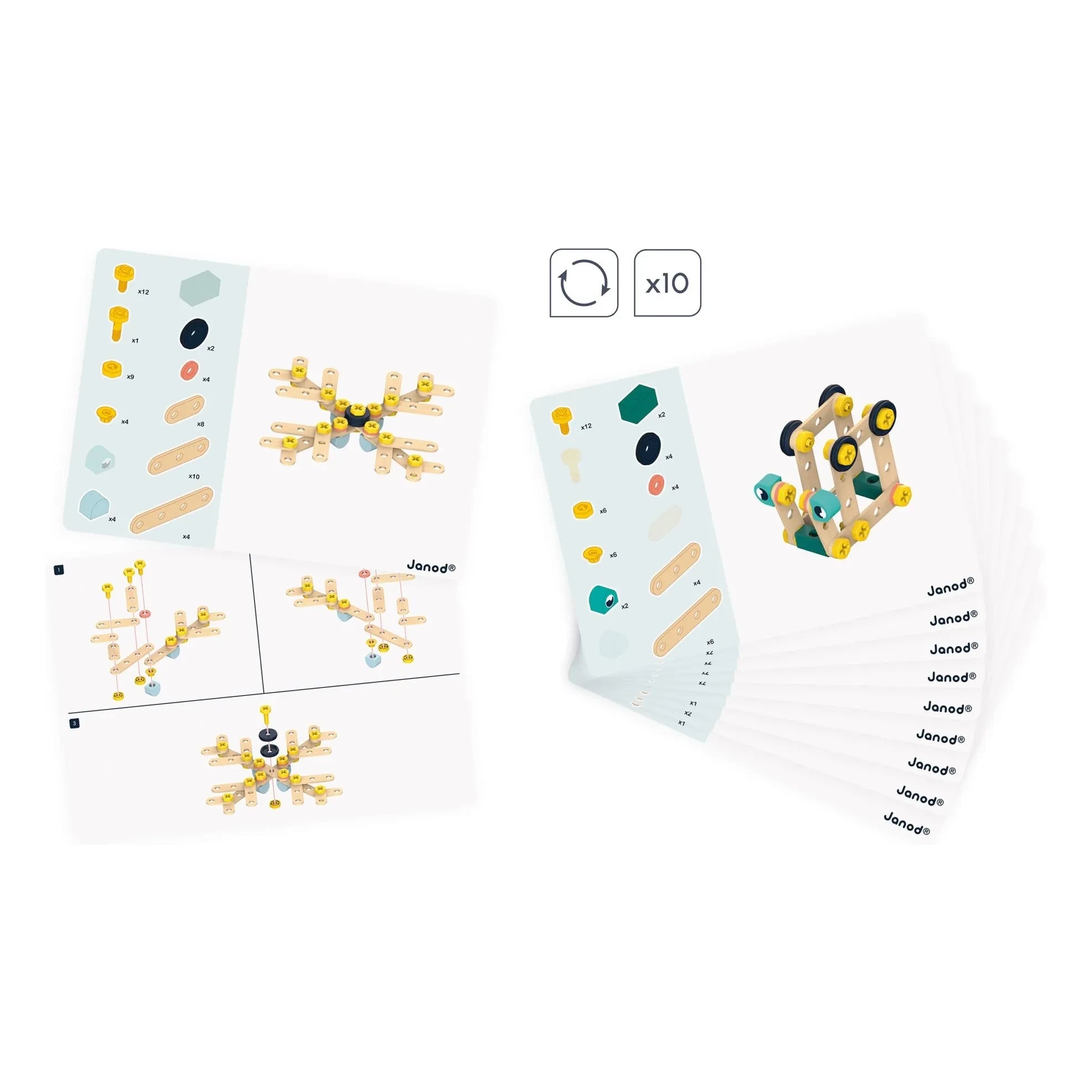 Janod - Brico'Kids Varil - 100 parça
