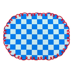 Bitossi - Dama Dama Blue Polka Dot Placemats - Set of 2 | Blue
