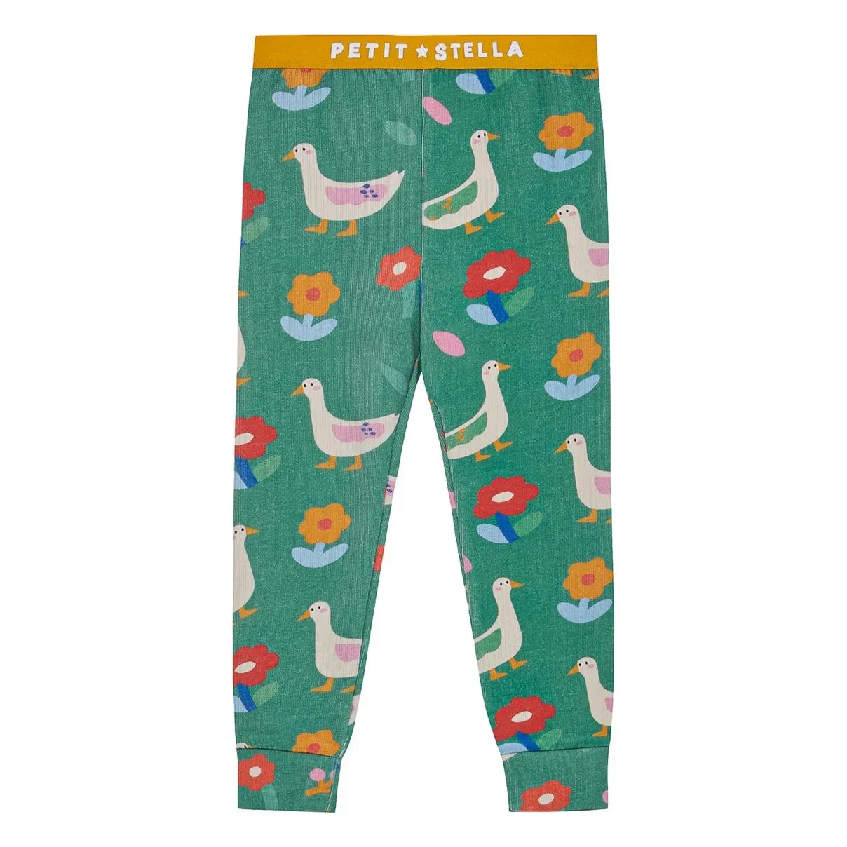 Petit Stella - Pima pamuk ve Modal ördek pijamaları | Yeşil