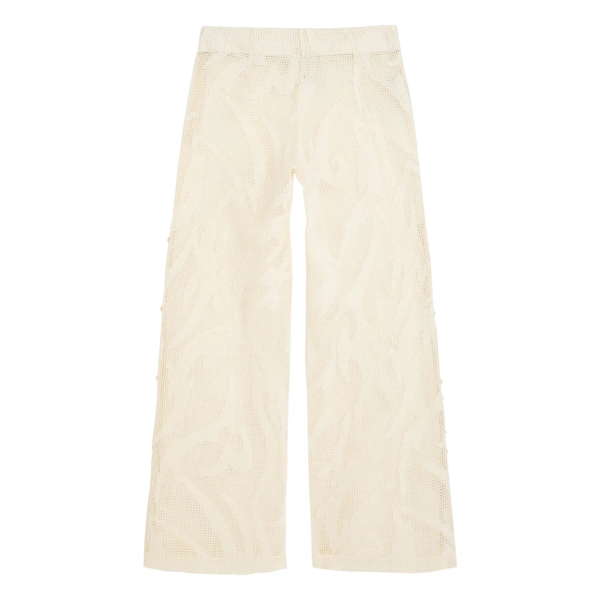 OAS - Tribalo Tavon Crochet Pants | Ivory