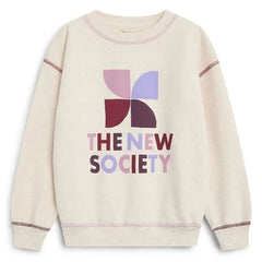 the new society - TNS Logo Sweatshirt | Krem