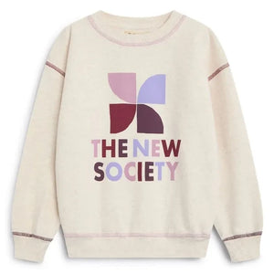 the new society - TNS Logo Sweatshirt | Krem
