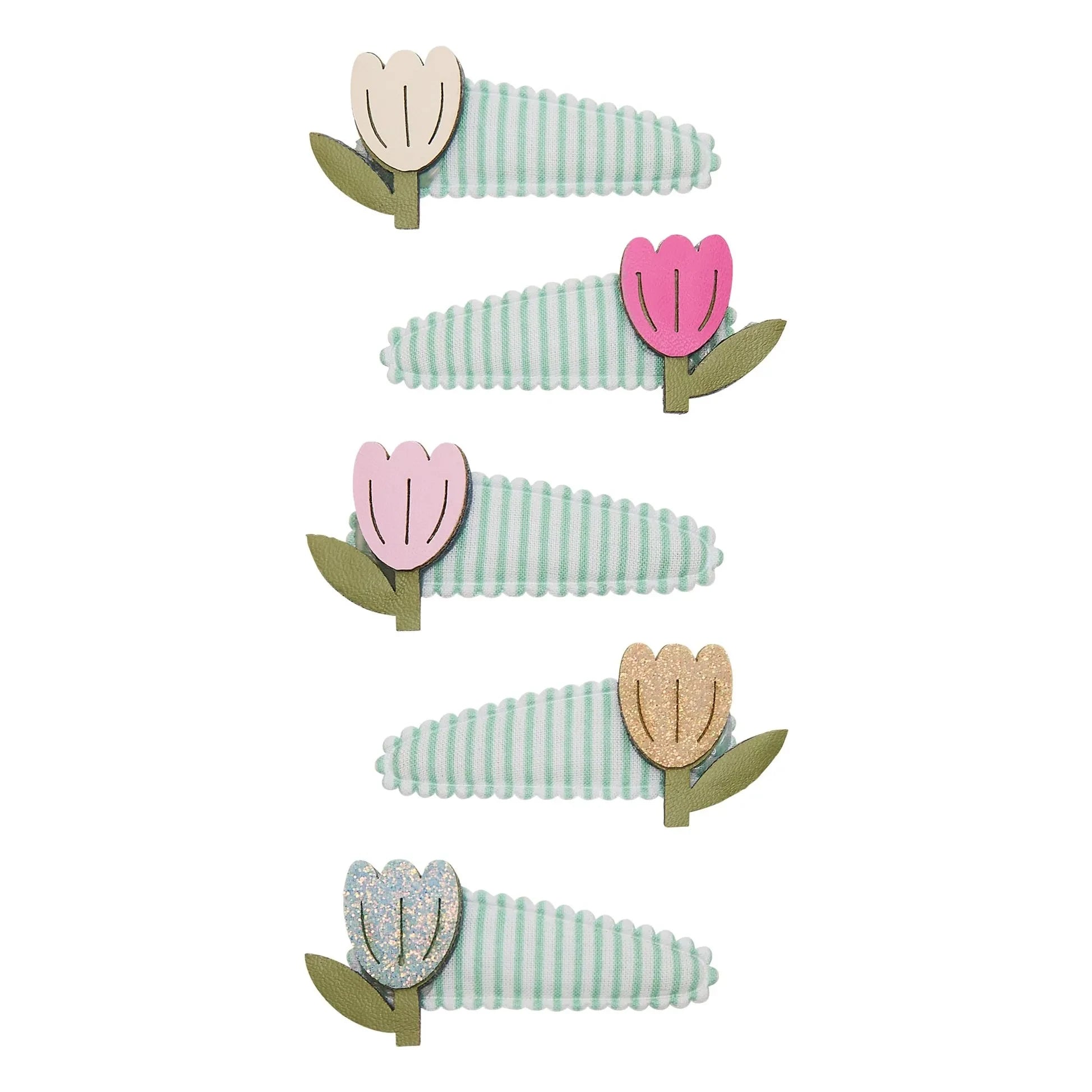 Mimi & Lula - Set of 5 Tulip Hair Clips | Turquoise