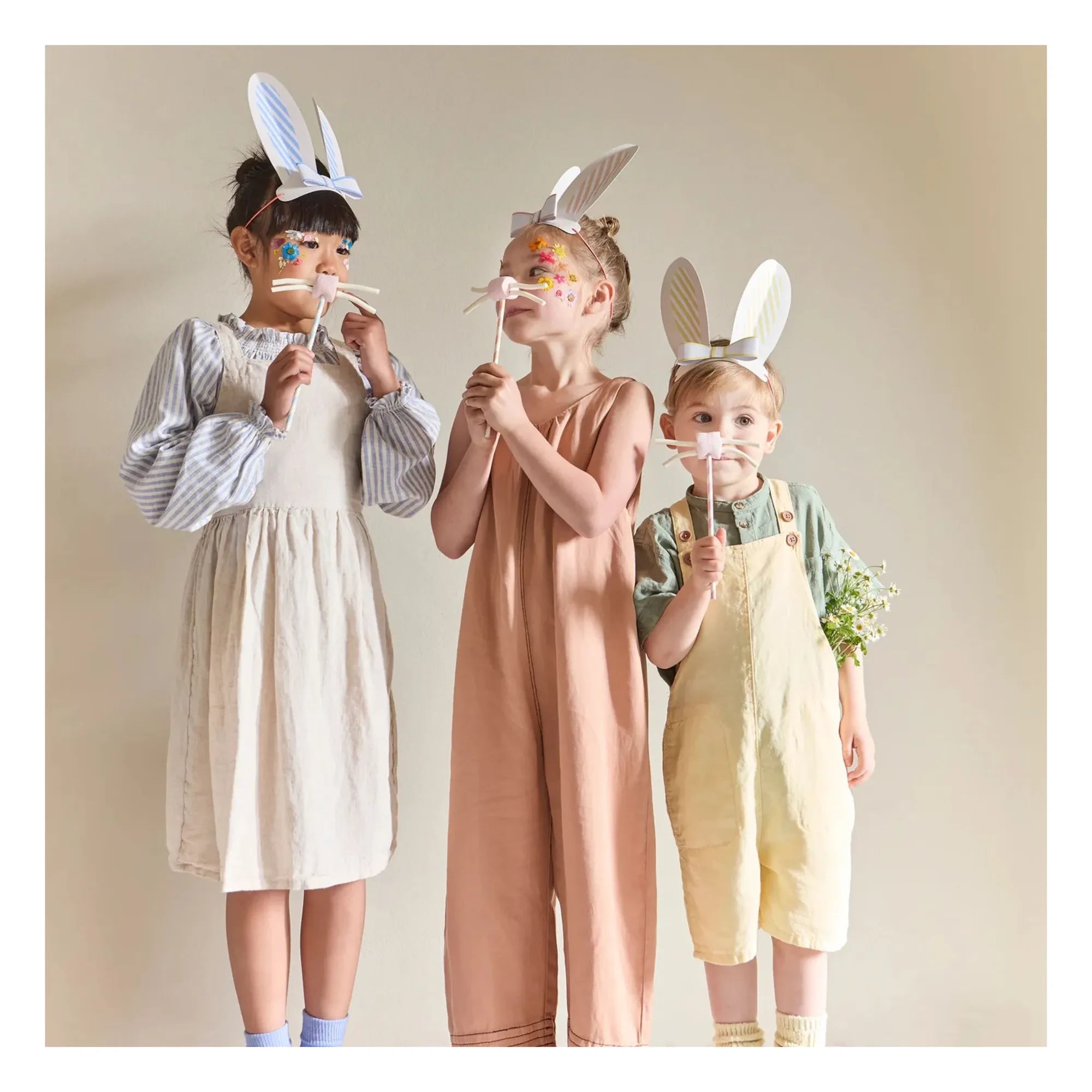 Meri Meri - Party hats with bunny ears - set of 8