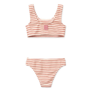 Liewood - Bello Striped Recycled Fibre Swimsuit | Powder Pink