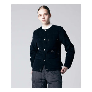 Taion - Velvet Round Neck Jacket | Black