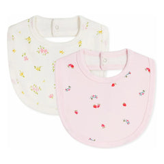 Petit Bateau - Pink Floral Bibs