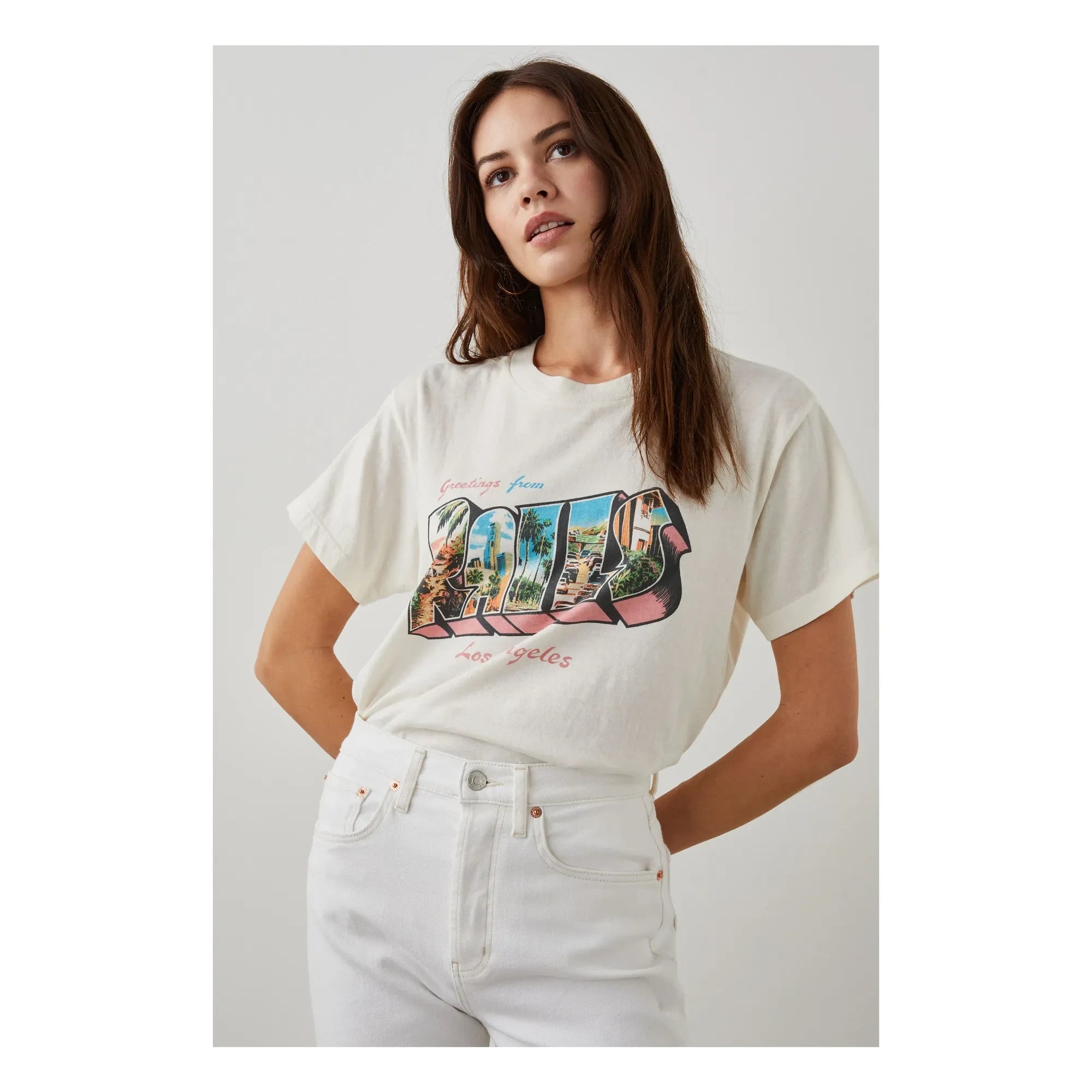 Rails - Boyfriend T-Shirt | White