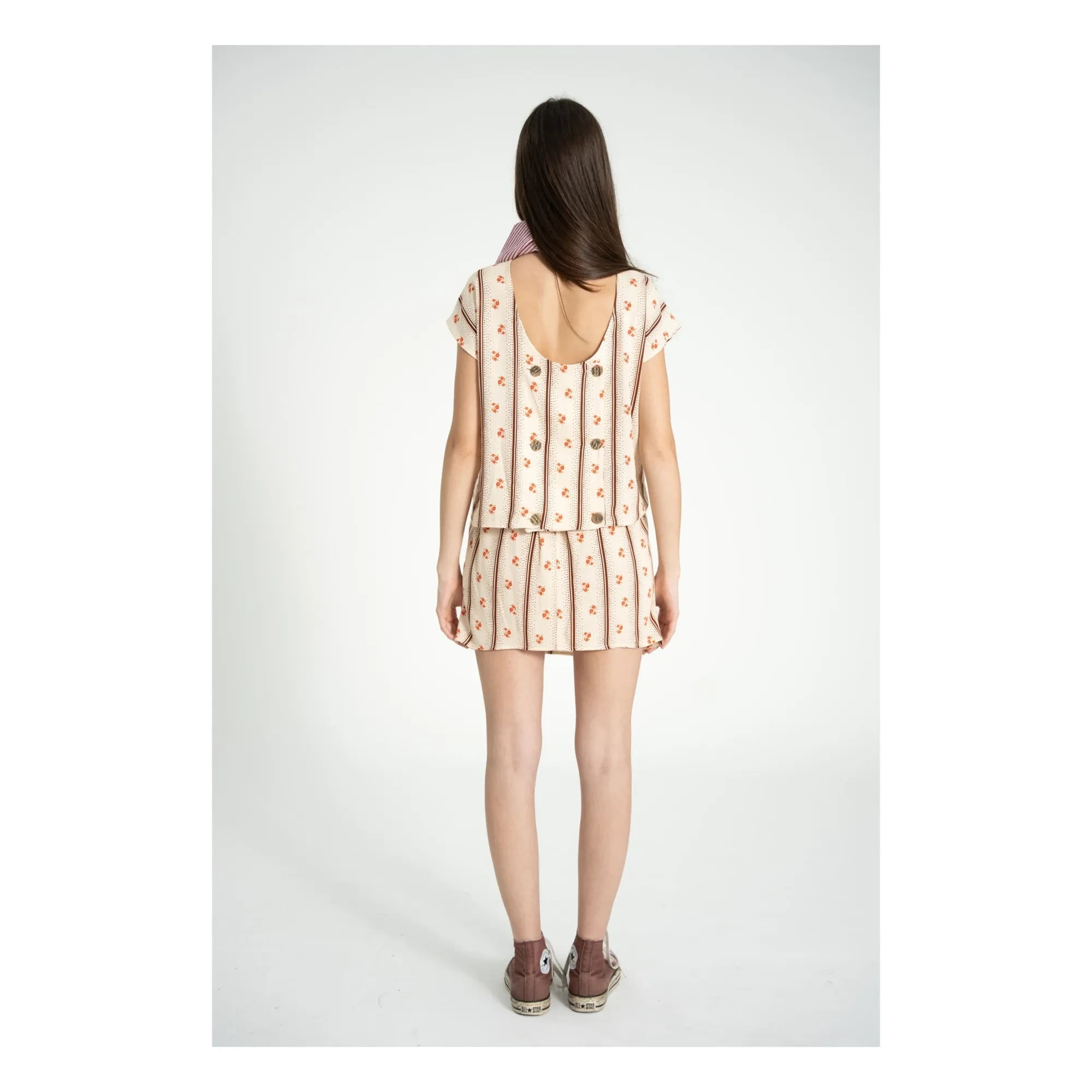 Sisters Department - Floral Skirt | Ecru