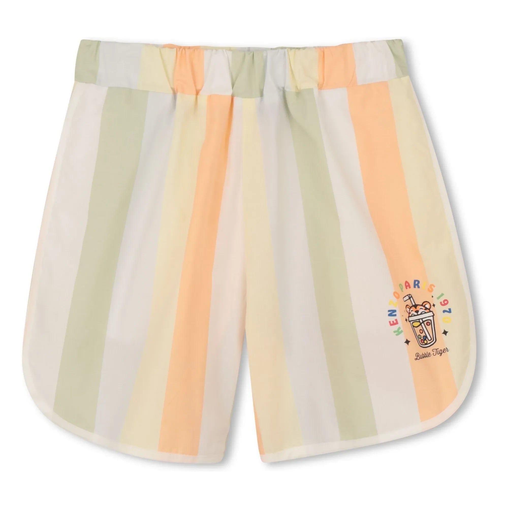 Kenzo - Happy Sweet Striped Shorts | Pale yellow
