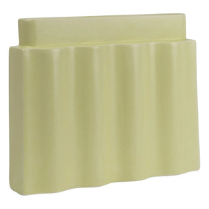 Los Objetos Decorativos - Waves Clay Vase | Pale yellow
