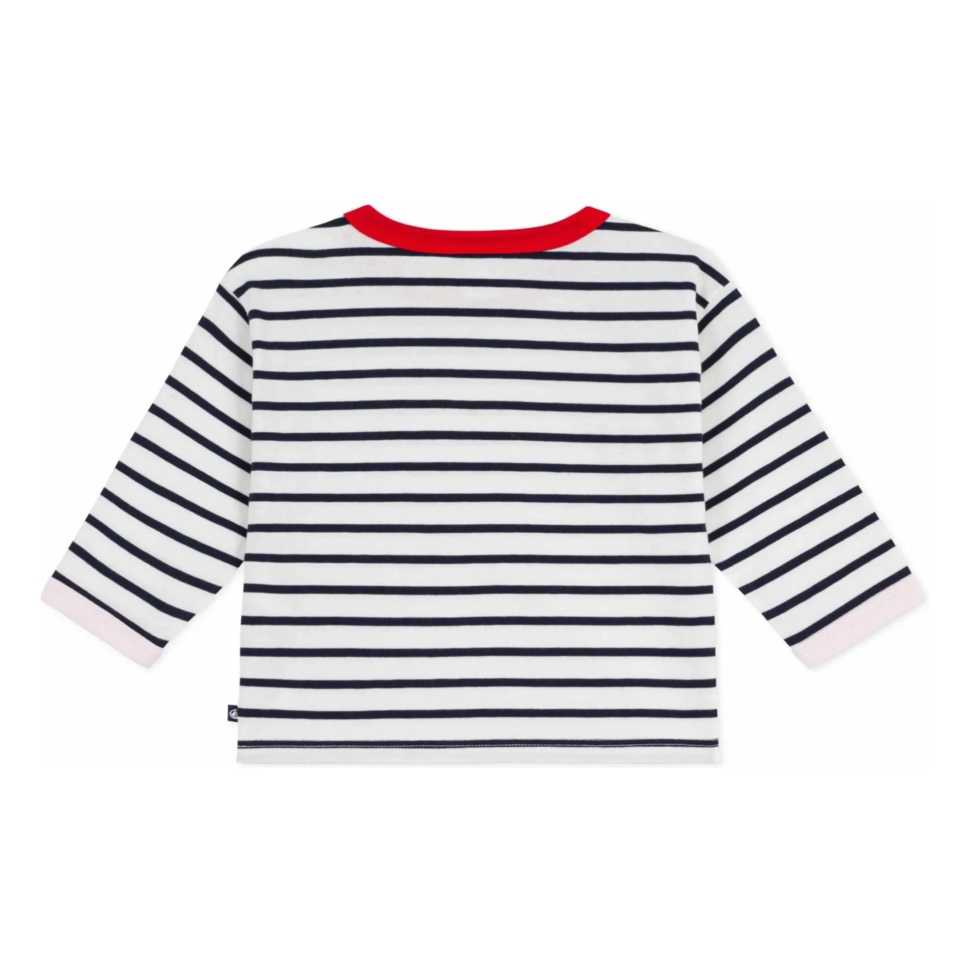Petit Bateau - Marinière Heart T-Shirt | White